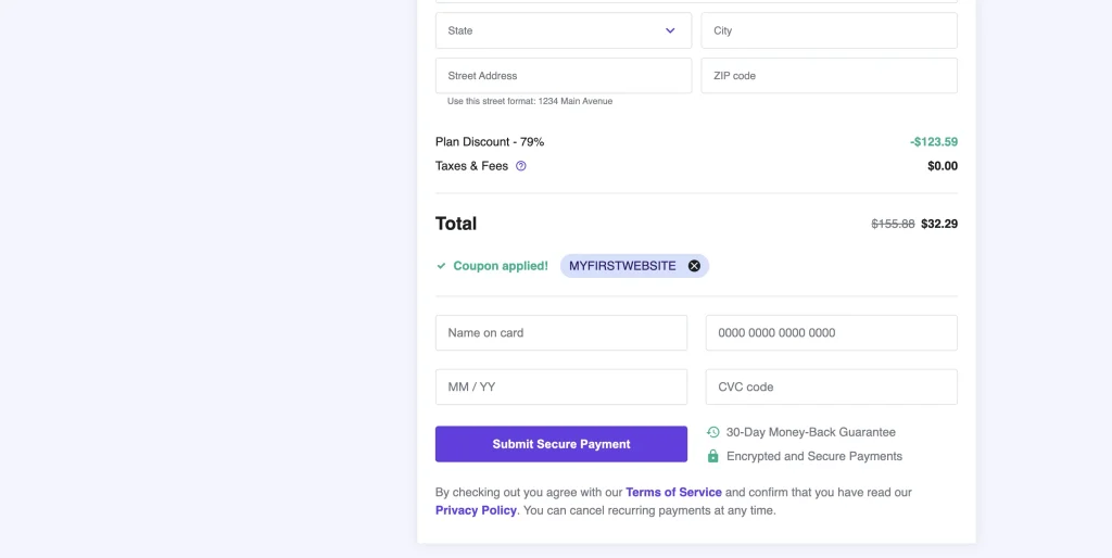 Hosting Checkout