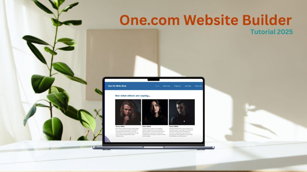 one.com website builder tutorial