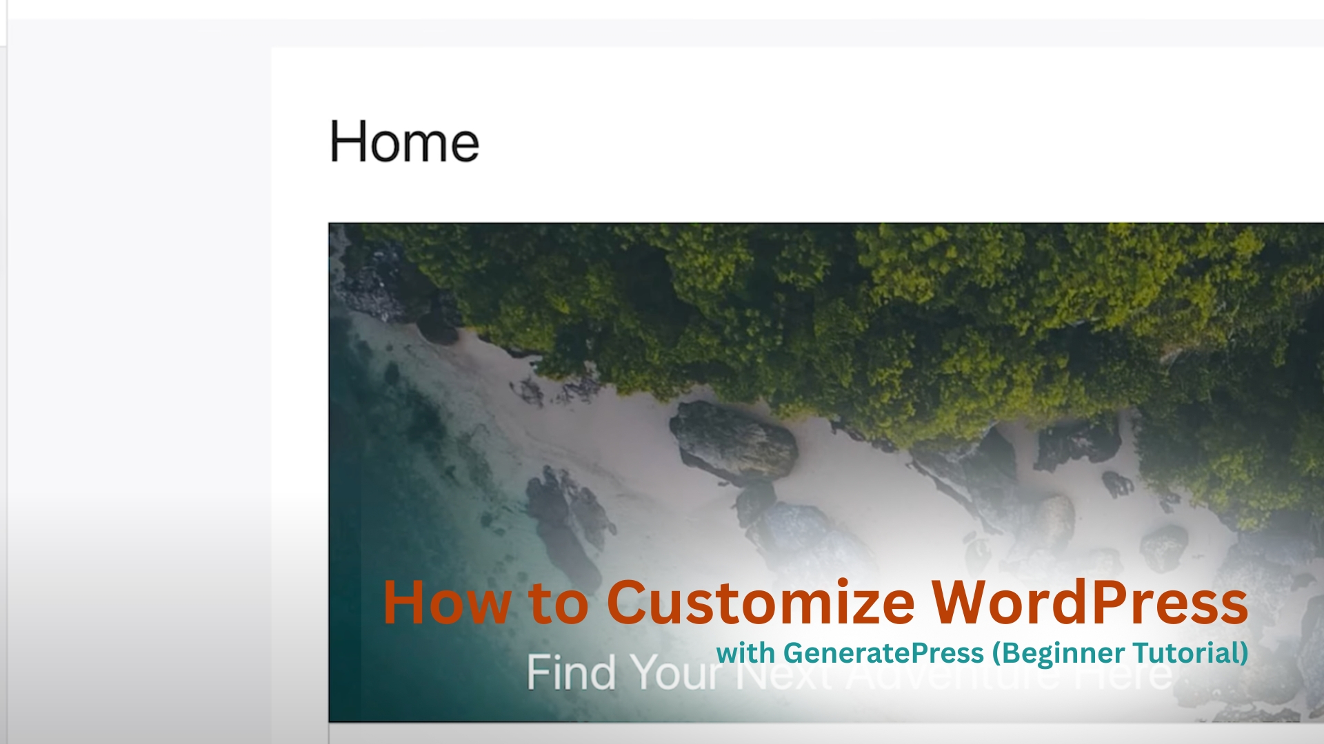 CCM-MFW-How to Customize WordPress