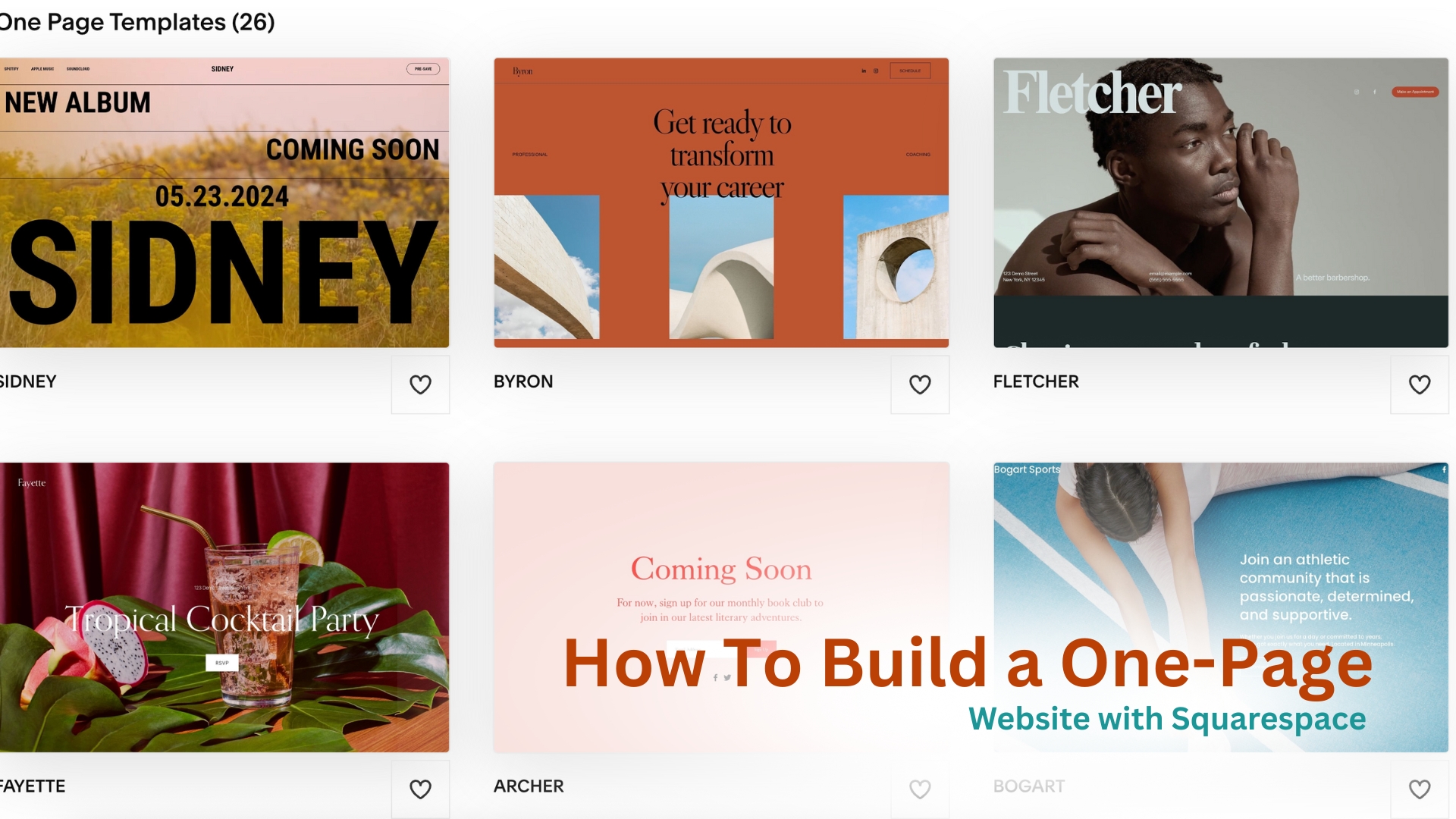 CCM - One Page Squarespace