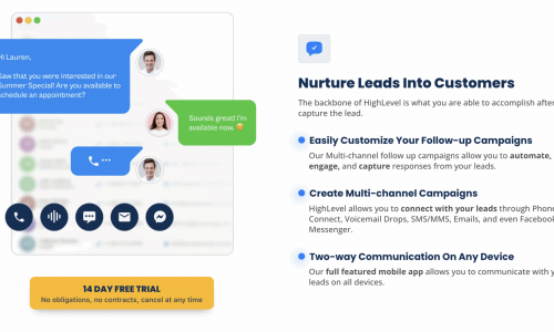 Landing page gohighlevel